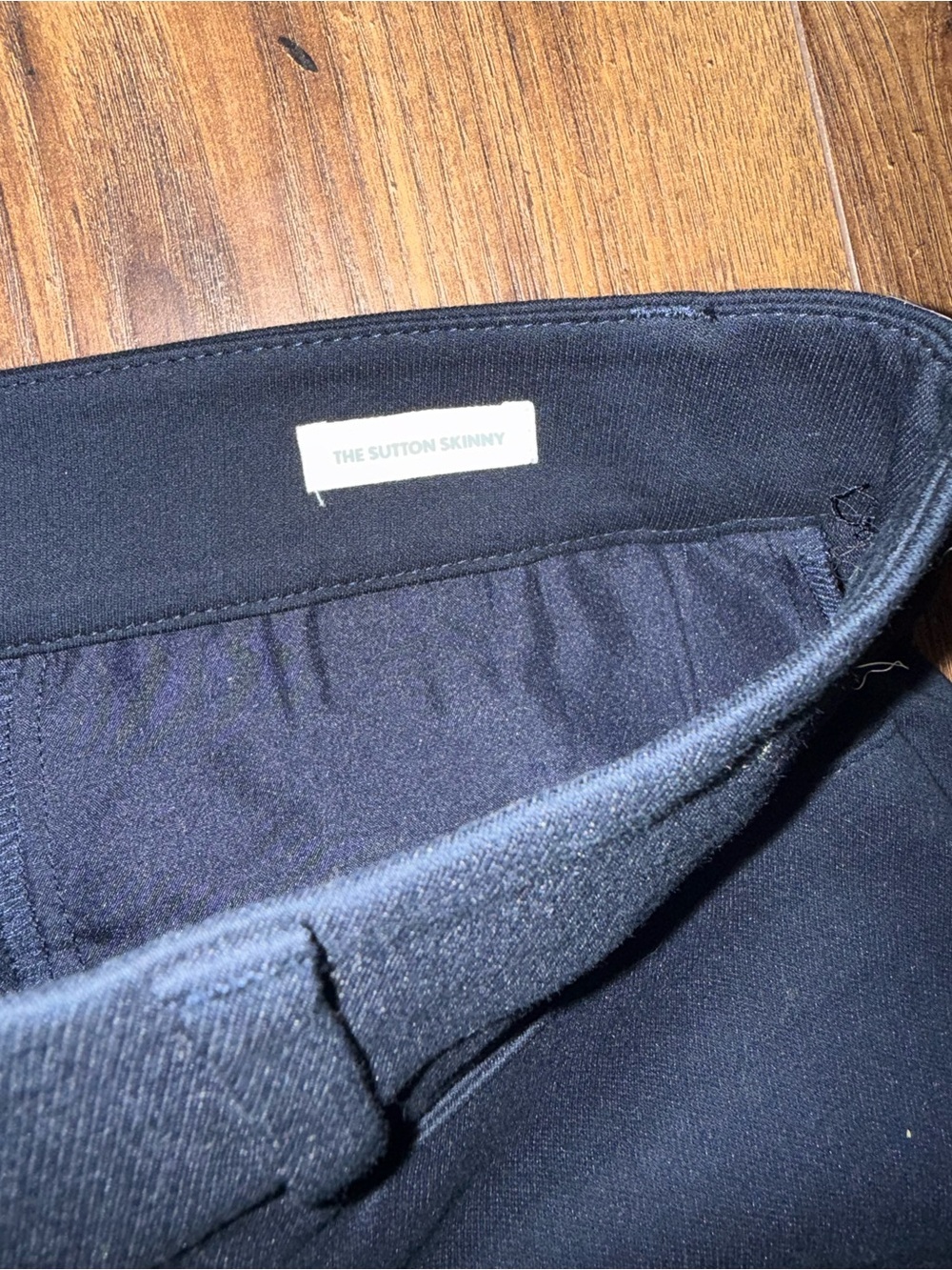 LOFT Sutton Skinny Pants 6 Curvy Navy Ankle Career Stretch Women - Picture 5 of 7